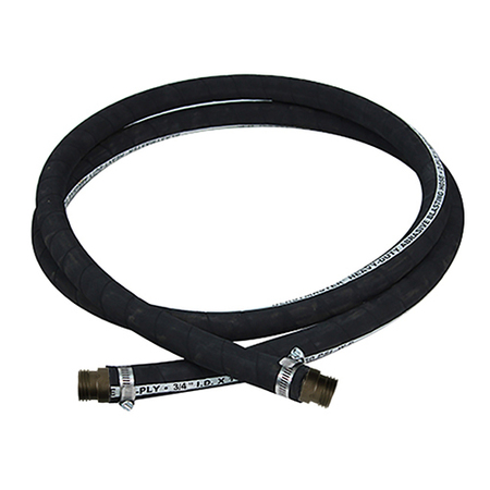 Marco 3/4" ID x 50 Ft. Black Heavy-Duty Abrasive Blasting Hose with 10L366HE 10L850123